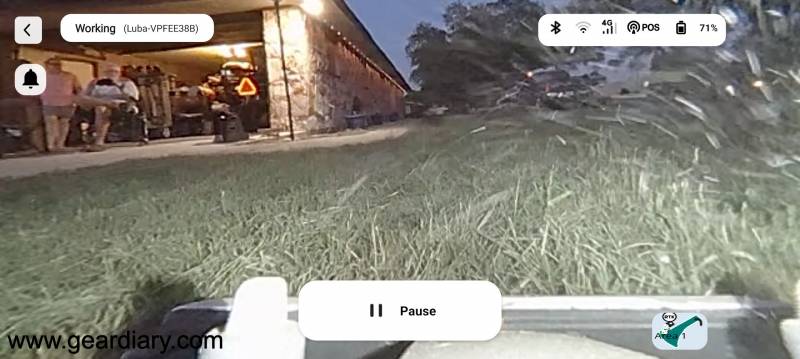 MAMMOTION LUBA 2 AWD H Version Review: A Monster Truck for Your Lawn That Actually Knows What It’s Doing 5 View from the Mammotion Luba 2 AWD Robot Mower's camera