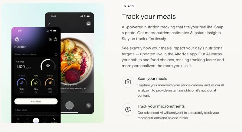UPDATED: AlterMe Will Definitely Alter Your Wallet, but There May Be Better Ways to Alter Your Body 3 AlterMe Meal Tracking