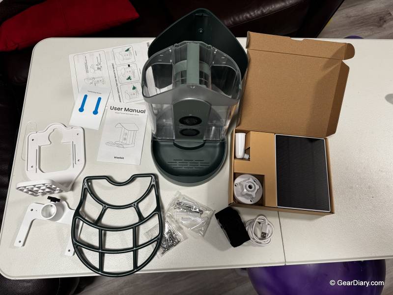 Kiwibit Beako Smart Bird Feeder Review: Beautiful Design, Great Camera, but Beware the Squirrels 3 Kiwibit Beako Smart Bird Feeder before assembly