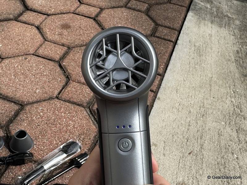 WOLFBOX MF200 Compressed Air Duster Review: The Cordless Cleaning Tool That Actually Replaces Canned Air 2 Back of the WOLFBOX MF200