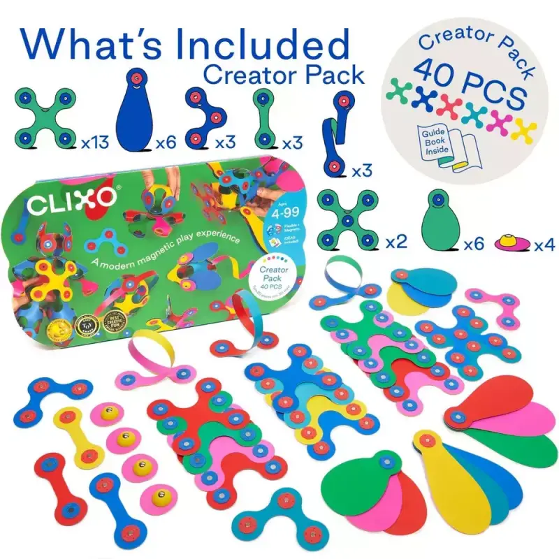 Clixo 40-Piece Creator Pack