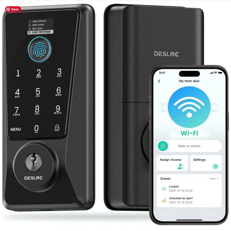 Gear Diary’s 2025 Holiday Gift Guide & Giveaway: Smart Home Tech, Cozy Gadgets, and Connected Comfort 56 DESLOC D110 Plus Deadbolt Smart Lock