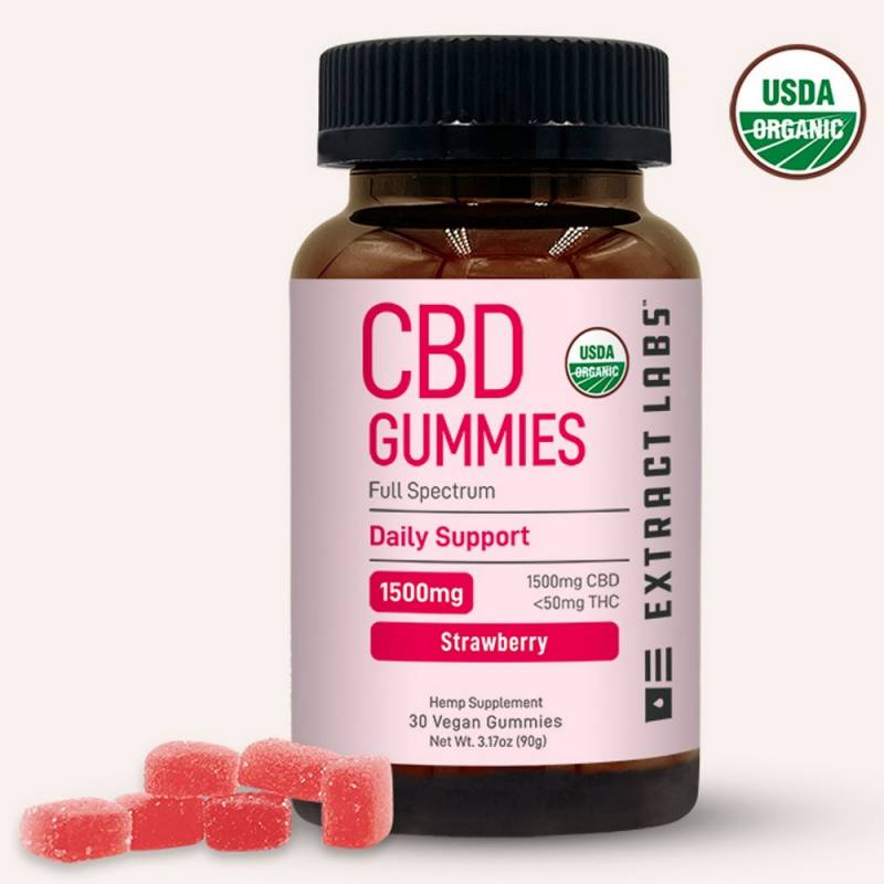 Gear Diary’s 2025 Holiday Gift Guide & Giveaway: Wellness, Self-Care, and the Science of Feeling Good 41 Extract Labs Strawberry Organic CBD Gummies Daily Support
