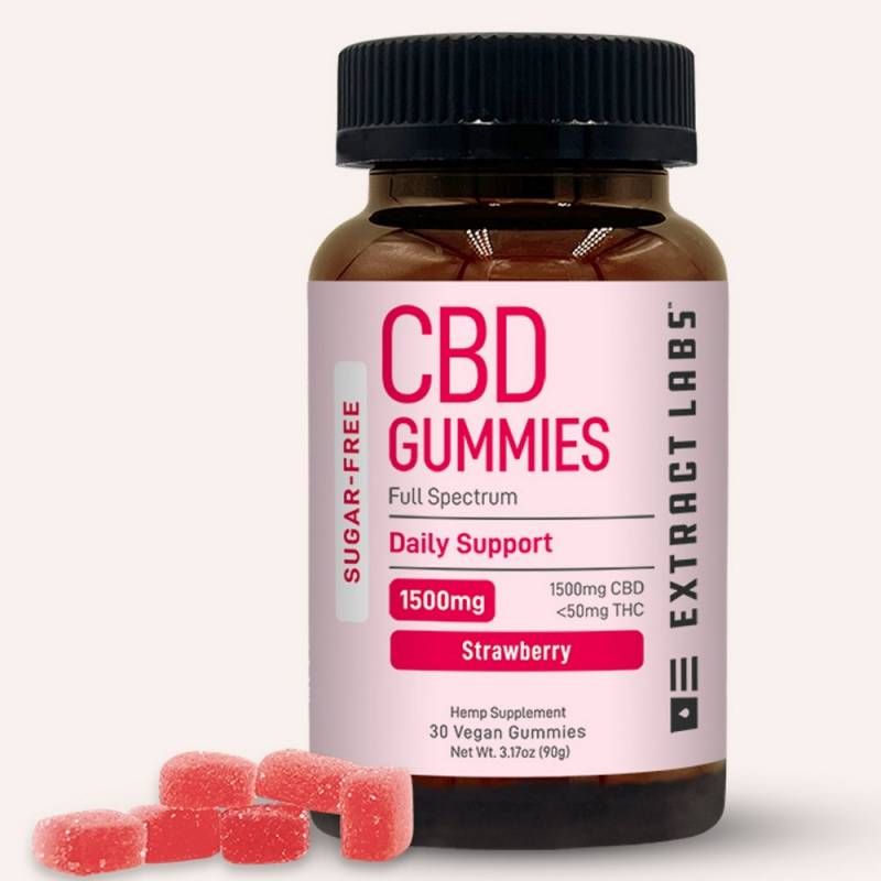 Gear Diary’s 2025 Holiday Gift Guide & Giveaway: Wellness, Self-Care, and the Science of Feeling Good 42 Sugar Free Extract Labs Strawberry Organic CBD Gummies Daily Support