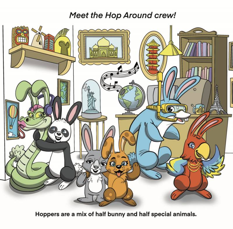 Hop Around Children's Book