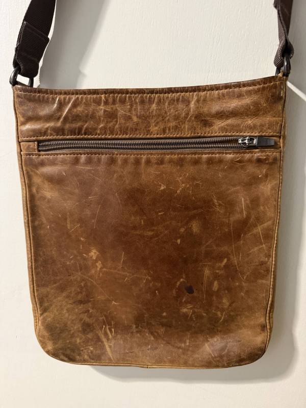 WaterField Hudson Leather Crossbody Review: A Handsome, Handcrafted EDC Bag That Marries Luxury and Function 6 An older WaterField bag belonging to the author