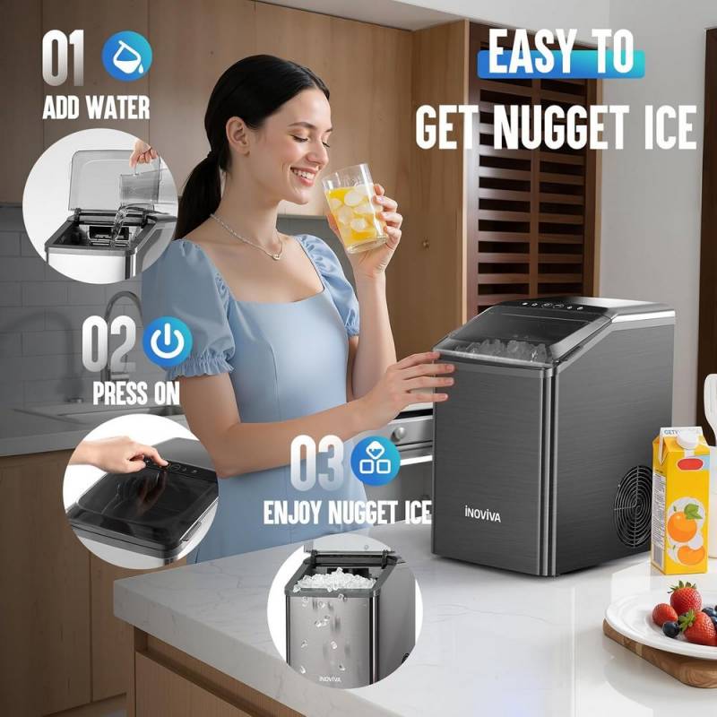 Gear Diary’s 2025 Holiday Gift Guide & GIveaway: Smart Sips, Savory Swaps, and Kitchen Magic for Every Cook 77 Inoviva K2.0 Nugget Ice Maker