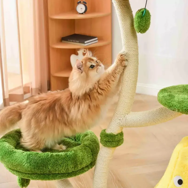 Gear Diary’s 2025 Holiday Gift Guide & Giveaway: Smart, Stylish, and Wellness-Boosting Gifts for Pet-Loving Homes 8 Michu Verde Solid Wooded Base Cat Tree