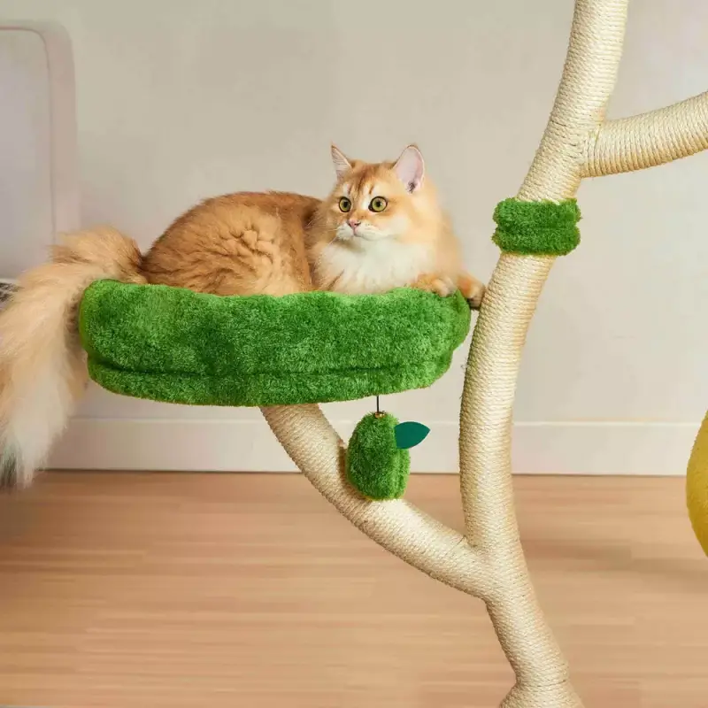 Gear Diary’s 2025 Holiday Gift Guide & Giveaway: Smart, Stylish, and Wellness-Boosting Gifts for Pet-Loving Homes 9 Michu Verde Solid Wooded Base Cat Tree