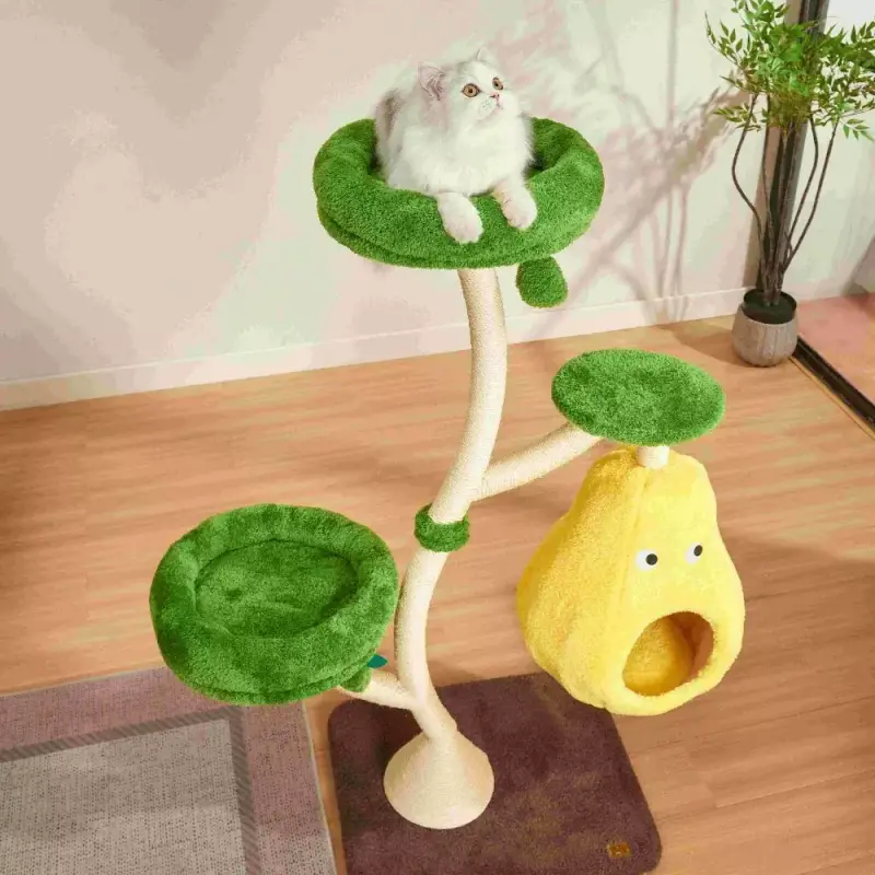 Gear Diary’s 2025 Holiday Gift Guide & Giveaway: Smart, Stylish, and Wellness-Boosting Gifts for Pet-Loving Homes 11 Michu Verde Solid Wooded Base Cat Tree