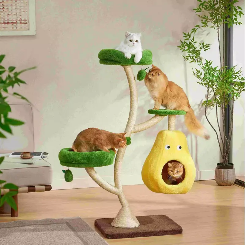 Gear Diary’s 2025 Holiday Gift Guide & Giveaway: Smart, Stylish, and Wellness-Boosting Gifts for Pet-Loving Homes 6 Michu Verde Solid Wooded Base Cat Tree