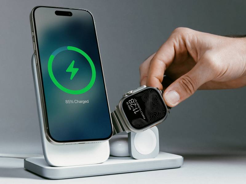 Nomad Stand One and Stand One Max Bring Convenient and Organized Qi2 Wireless Charging to Your Desk or Bedside Table 4 Nomad Base One Max