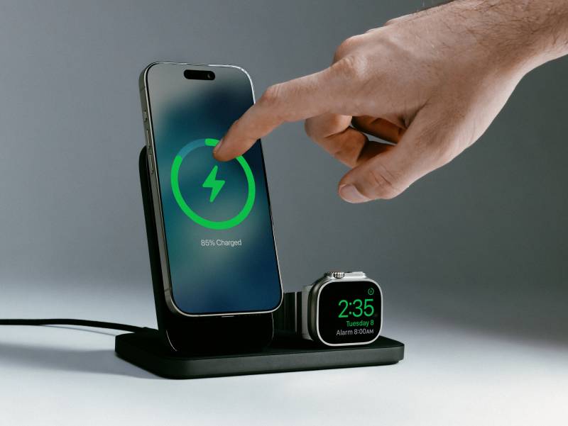 Nomad Stand One and Stand One Max Bring Convenient and Organized Qi2 Wireless Charging to Your Desk or Bedside Table 5 Nomad Base One Max