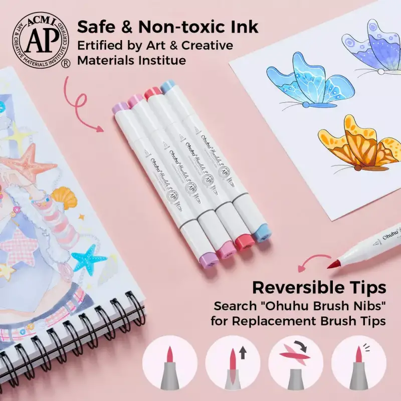 Gear Diary’s 2025 Holiday Gift Guide & Giveaway: Clever, Comforting, and Sanity-Saving Gifts for Parents 88 Ohuhu Honolulu S Illustration Tone Soft Chisel Alcohol Markers