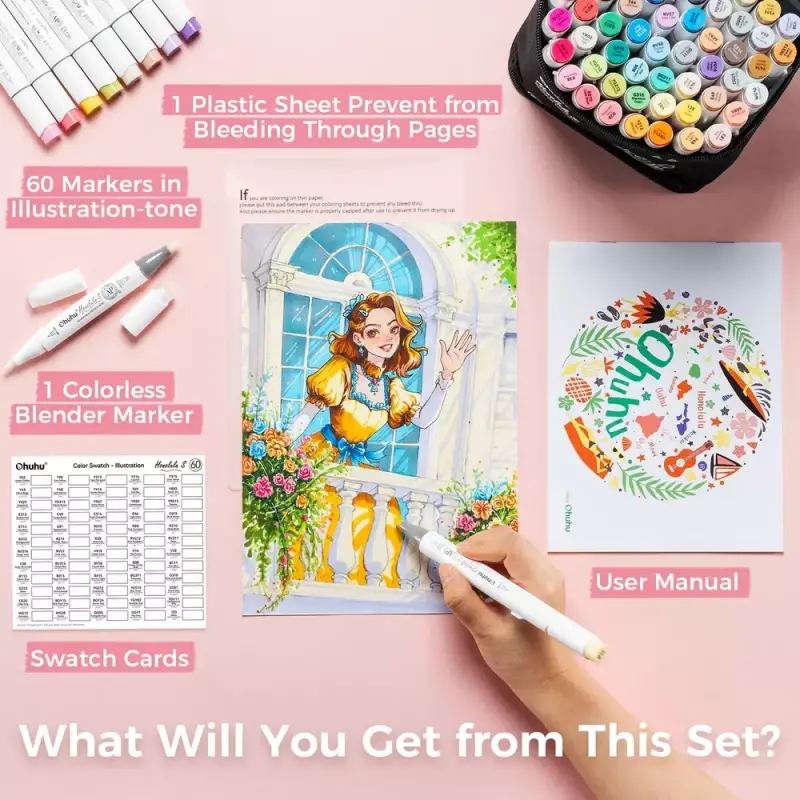 Gear Diary’s 2025 Holiday Gift Guide & Giveaway: Clever, Comforting, and Sanity-Saving Gifts for Parents 91 Ohuhu Honolulu S Illustration Tone Soft Chisel Alcohol Markers