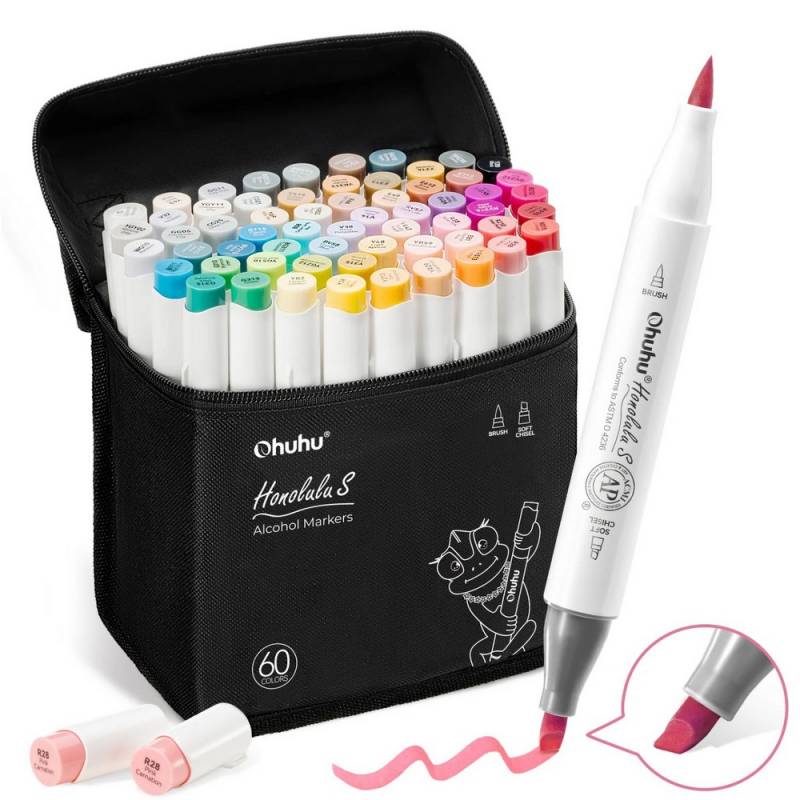 Gear Diary’s 2025 Holiday Gift Guide & Giveaway: Clever, Comforting, and Sanity-Saving Gifts for Parents 84 Ohuhu Honolulu S Illustration Tone Soft Chisel Alcohol Markers