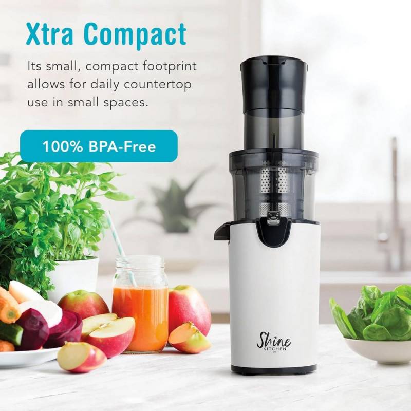 Gear Diary’s 2025 Holiday Gift Guide & GIveaway: Smart Sips, Savory Swaps, and Kitchen Magic for Every Cook 5 Shine Kitchen Co. Easy Cold Press Juicer with XL Feed Chute