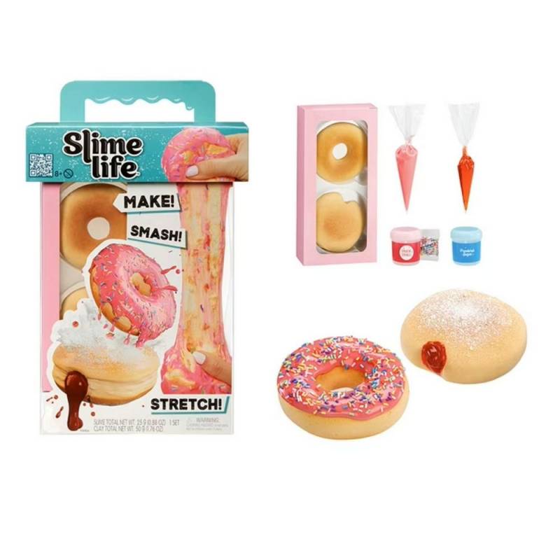 Slime Life Pink Icing Round & Jelly Filled Donuts DIY Slime Kit