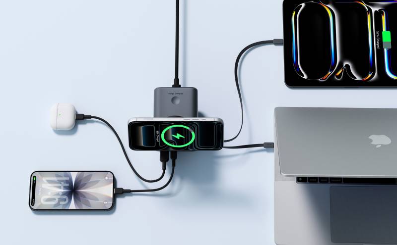 AUKEY MagFusion DeskHive 5X Pro Puts 200W Power and 5-Device Charging on Your Desk With Retractable USB-C Cables and Qi2 25W Wireless 9 AUKEY MagFusion DeskHive 5X Pro