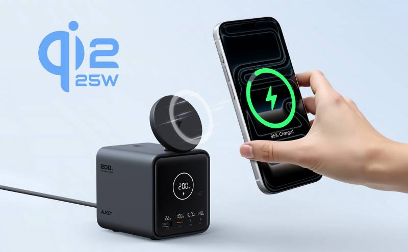 AUKEY MagFusion DeskHive 5X Pro Puts 200W Power and 5-Device Charging on Your Desk With Retractable USB-C Cables and Qi2 25W Wireless 5 AUKEY MagFusion DeskHive 5X Pro