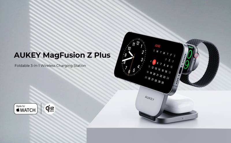 AUKEY MagFusion DeskHive 5X Pro Puts 200W Power and 5-Device Charging on Your Desk With Retractable USB-C Cables and Qi2 25W Wireless 17 AUKEY MagFusion Z Plus