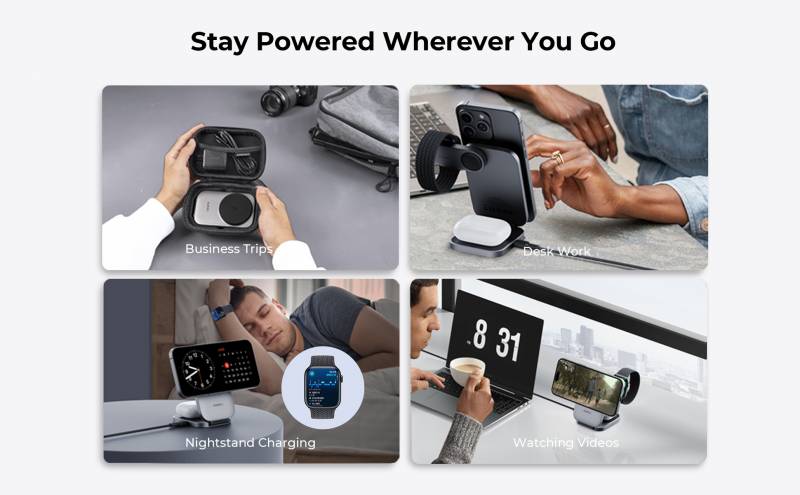 AUKEY MagFusion DeskHive 5X Pro Puts 200W Power and 5-Device Charging on Your Desk With Retractable USB-C Cables and Qi2 25W Wireless 18 AUKEY MagFusion Z Plus