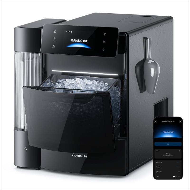 GoveeLife Smart Nugget Ice Maker Pro Provides Quiet, High-Capacity Chewable Ice Without the Kitchen Noise 2 GoveeLife Smart Nugget Ice Maker Pro