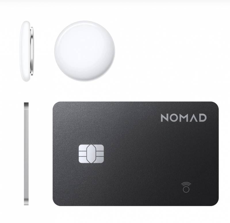 Nomad Tracking Card Pro Review: The Slim, Rechargeable Apple Find My Wallet Tracker AirTags Can’t Match 2 Nomad Tracking Card Pro next to the Apple AirTag