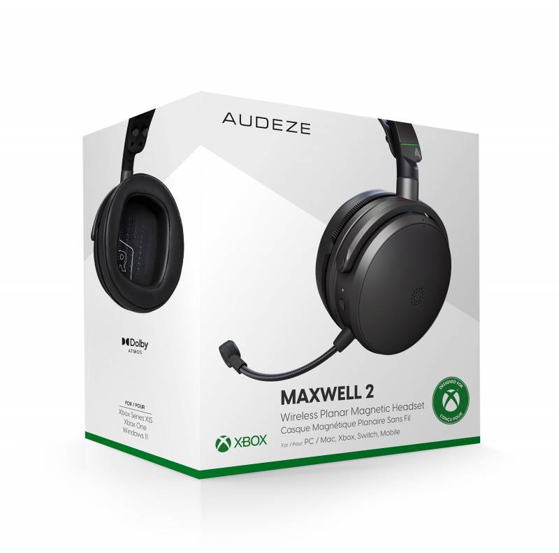 Audeze Maxwell 2 Wireless Gaming Headset Debuts with SLAM Tech, 90mm Planar Drivers, and 80+ Hour Battery 1 Audeze Maxwell 2 Wireless Gaming Headset in retail box