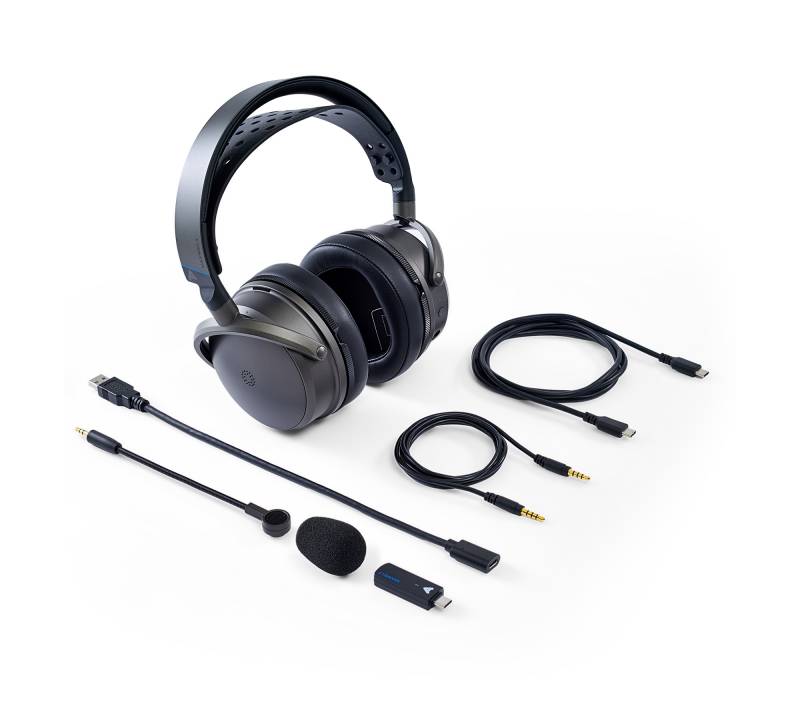 Audeze Maxwell 2 Wireless Gaming Headset Debuts with SLAM Tech, 90mm Planar Drivers, and 80+ Hour Battery 4 Audeze Maxwell 2 Wireless Gaming Headset and included accessories