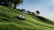Goko M6 on a sloped lawn