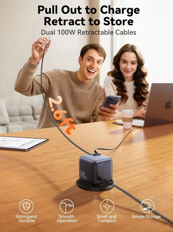 JOYROOM PODIX 140W 5-Port Desktop GaN Charger
