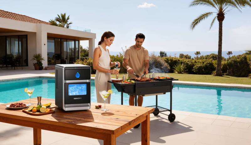 Euhomy Debuts Smart Portable Ice Makers That Deliver Crystal-Clear, Slow-Melting Ice for Cocktails and Entertaining 1 Euhomy Ice Maker