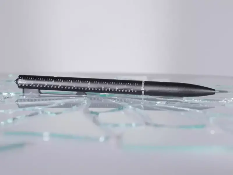 Measure Twice Tactical Bolt Action Space Pen with Glass Breaker Tip