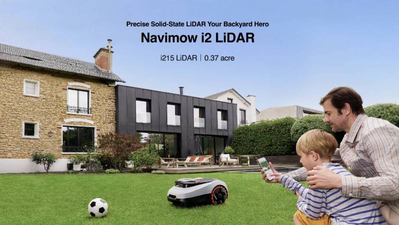Latest Navimow Robotic Lawnmowers Offer 5 Smarter, Tougher Series Designed for Every Type of Yard 3 NaVimow i2 LIDAR