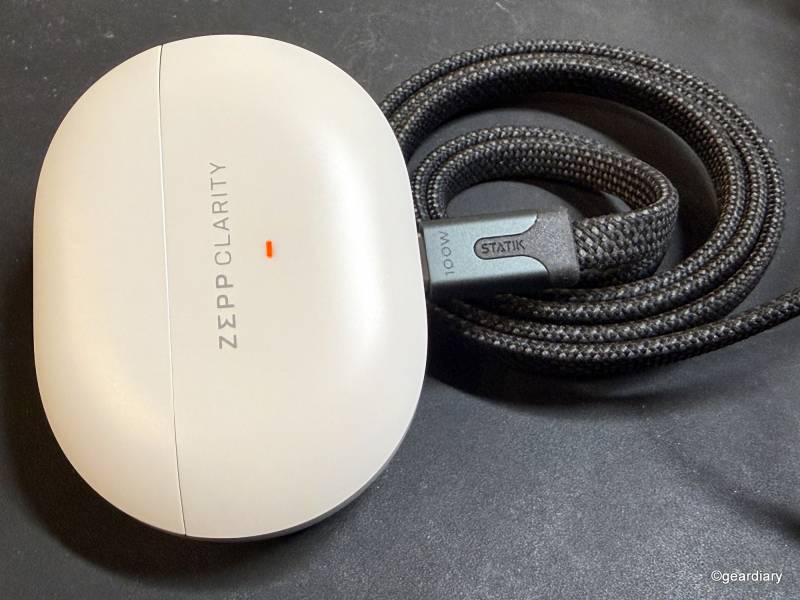 UPDATED: Zepp Clarity One In-Canal OTC Hearing Aids Review: Beautifully Invisible, Frustratingly Limited 11 Charging the Zepp Clarity One OTC Hearing Aid