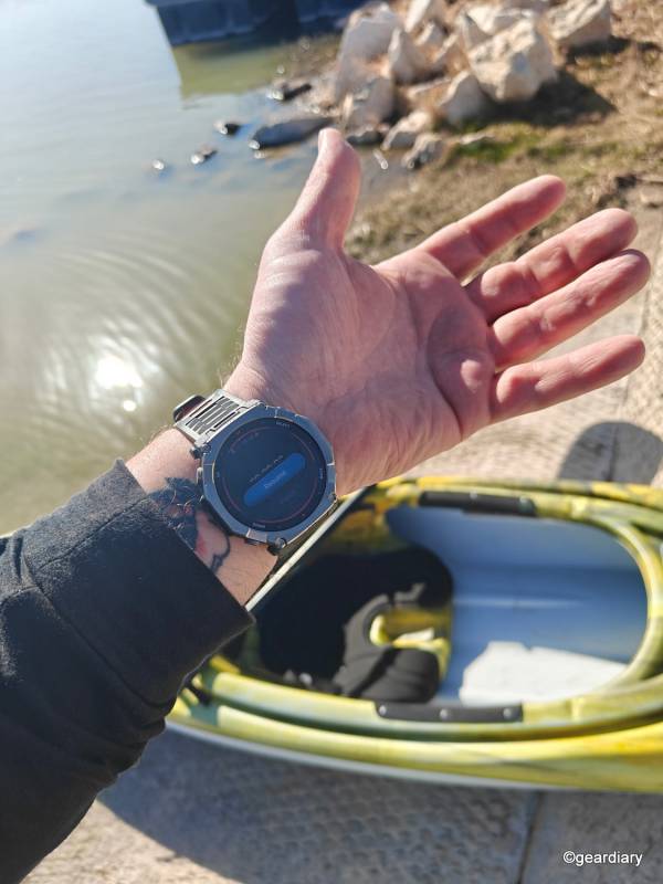 Amazfit T-Rex Ultra 2 Review: A 51mm Titanium Beast That's Built for Big Wrists and Bigger Adventures 1 Amazfit T-Rex Ultra 2 on the author's wrist