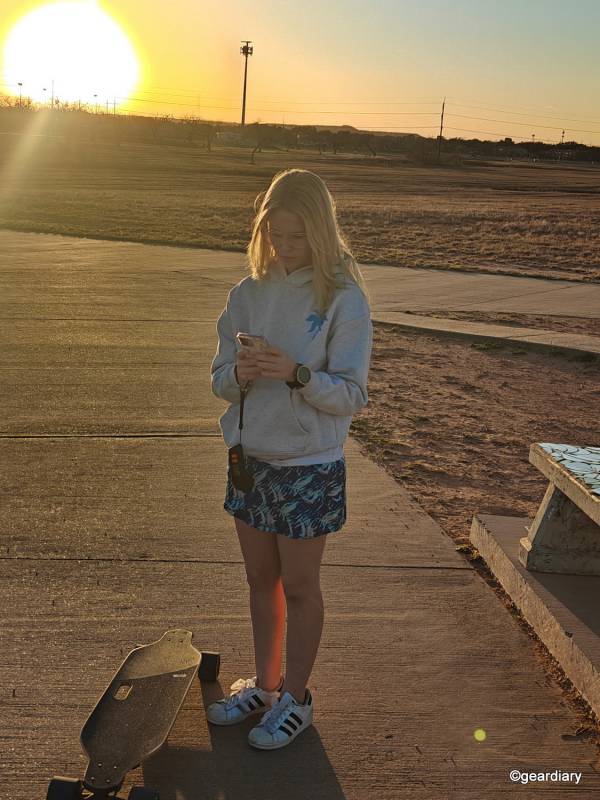 Amazfit T-Rex Ultra 2 Review: A 51mm Titanium Beast That's Built for Big Wrists and Bigger Adventures 13 Author's daughter wearing the Amazfit T-Rex Ultra 2