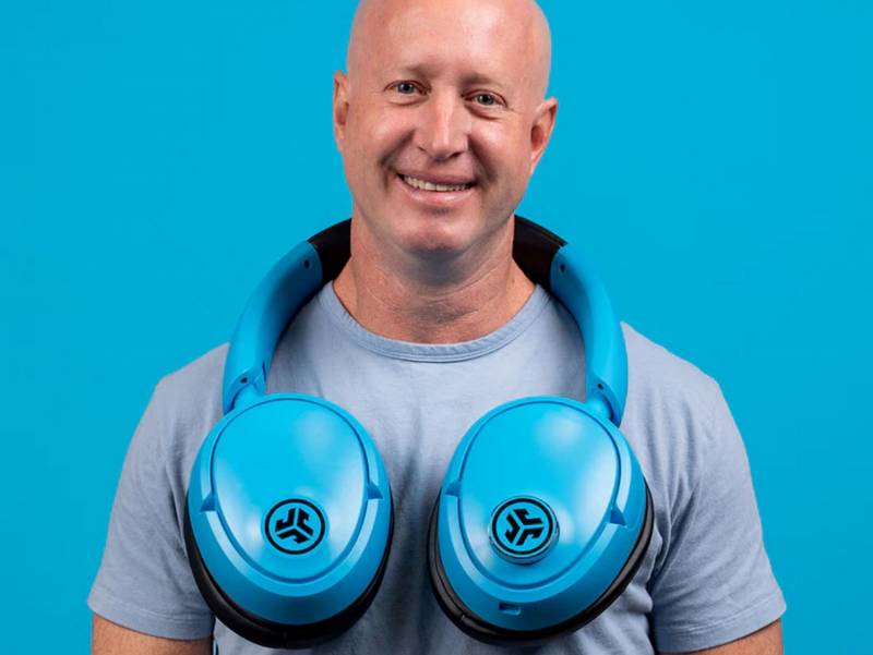 The Limited Edition JLab Blue XL Speaker Headphones Pack 30 Watts into a Wearable Party Machine 7 JLab Blue XL Speaker Headphones