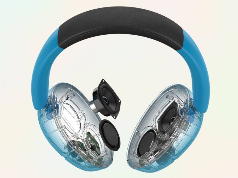 The Limited Edition JLab Blue XL Speaker Headphones Pack 30 Watts into a Wearable Party Machine 2 JLab Blue XL Speaker Headphones