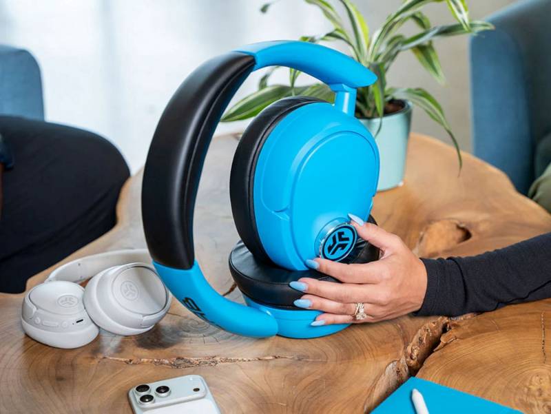The Limited Edition JLab Blue XL Speaker Headphones Pack 30 Watts into a Wearable Party Machine 3 JLab Blue XL Speaker Headphones