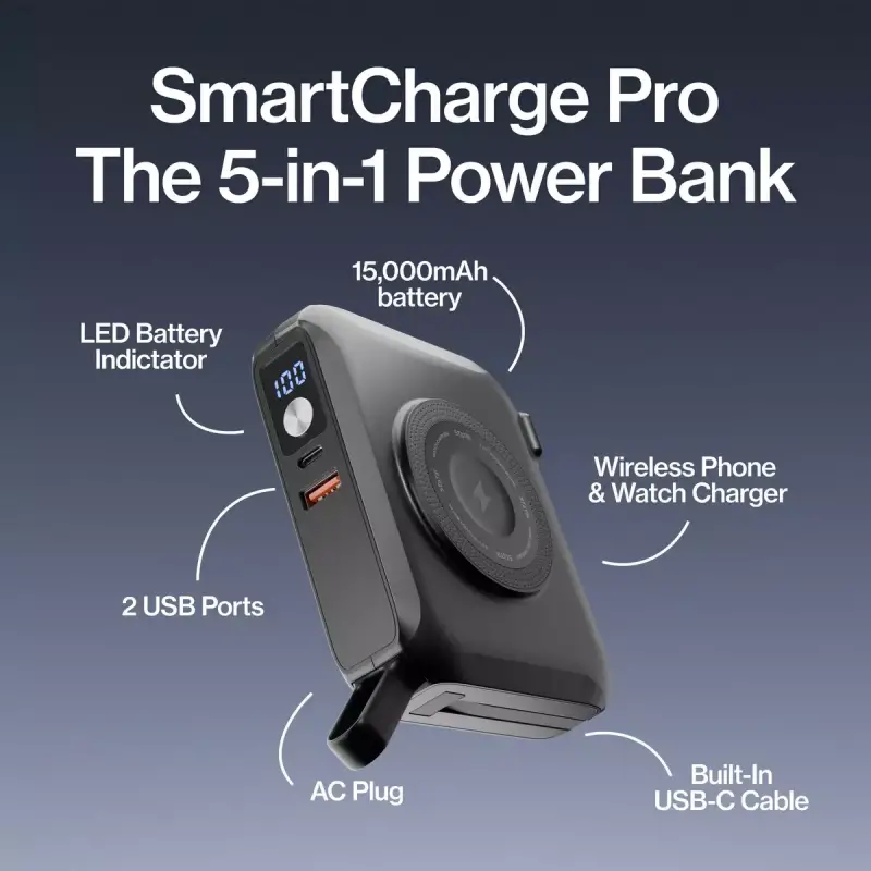 Statik SmartCharge Pro Is a $99 15,000mAh GaN Charger That Powers Your Laptop, Phone, and Apple Watch Anywhere 8 Statik SmartCharge Pro