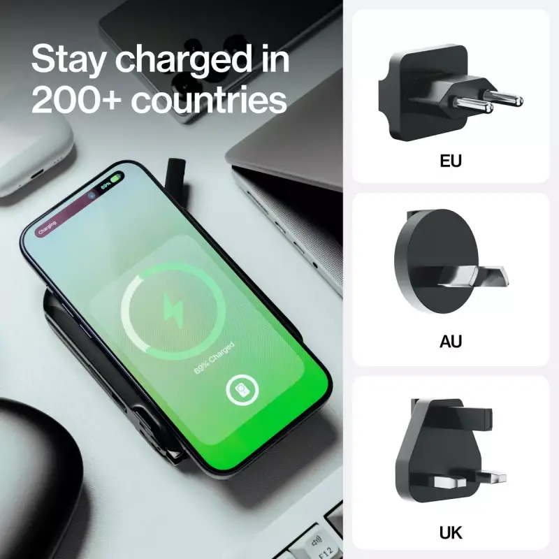 Statik SmartCharge Pro Is a $99 15,000mAh GaN Charger That Powers Your Laptop, Phone, and Apple Watch Anywhere 7 Statik SmartCharge Pro