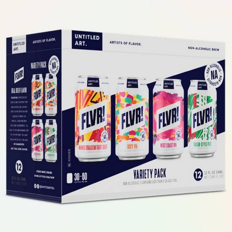 Untitled Art FLVR! Non-Alcoholic Craft Beer 12-Pack Variety Pack