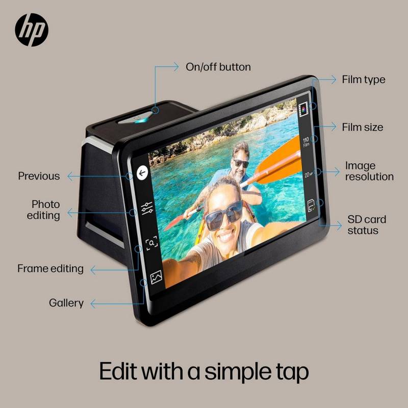 HP FilmScan 7" Touch Screen Film & Slide Scanner Digitizer (HPFS700)