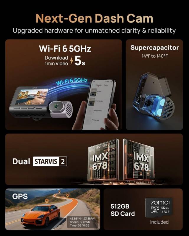 70mai Dash Cam T800