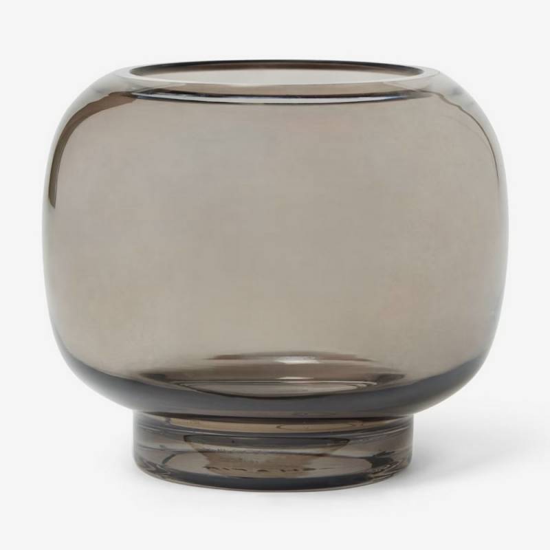 Ash & Fir Glass Candle Holder with Pillar Candle