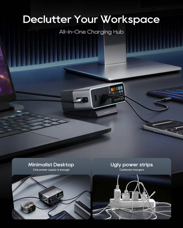 CUKTECH 30 Ultra Desktop Charging Station Brings 300W Charging to Desks That Are Tired of Cable Sprawl 2 CUKTECH 30 Ultra Desktop Charging Station