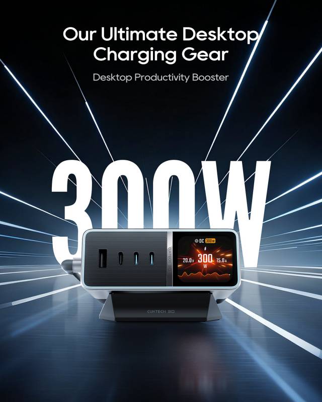 CUKTECH 30 Ultra Desktop Charging Station Brings 300W Charging to Desks That Are Tired of Cable Sprawl 4 CUKTECH 30 Ultra Desktop Charging Station