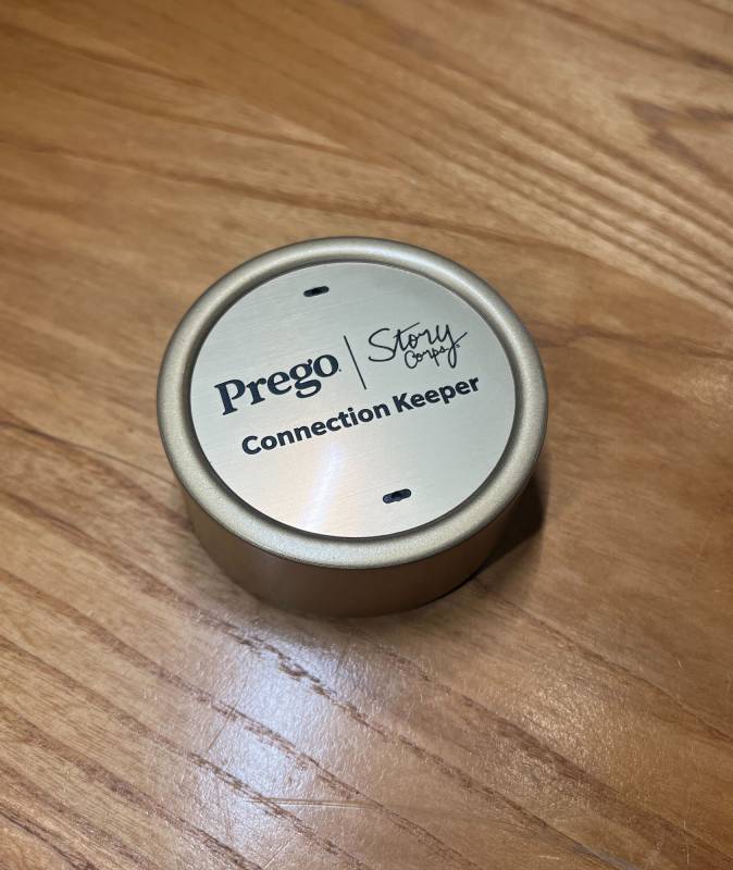 The Prego Connection Keeper Turns Family Dinner Conversations into Keepsakes — No Phone Needed 2 Prego Connection Keeper